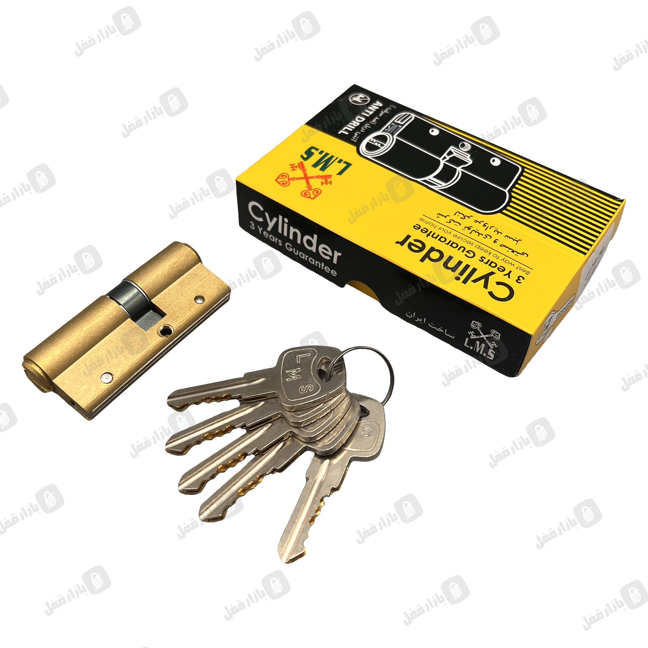 سيلندر-ال-ام-اس-دوبل-طلايی.jpg سیلندر و مغزی قفل ال ام اس دوبل طلایی - تصویر 1
