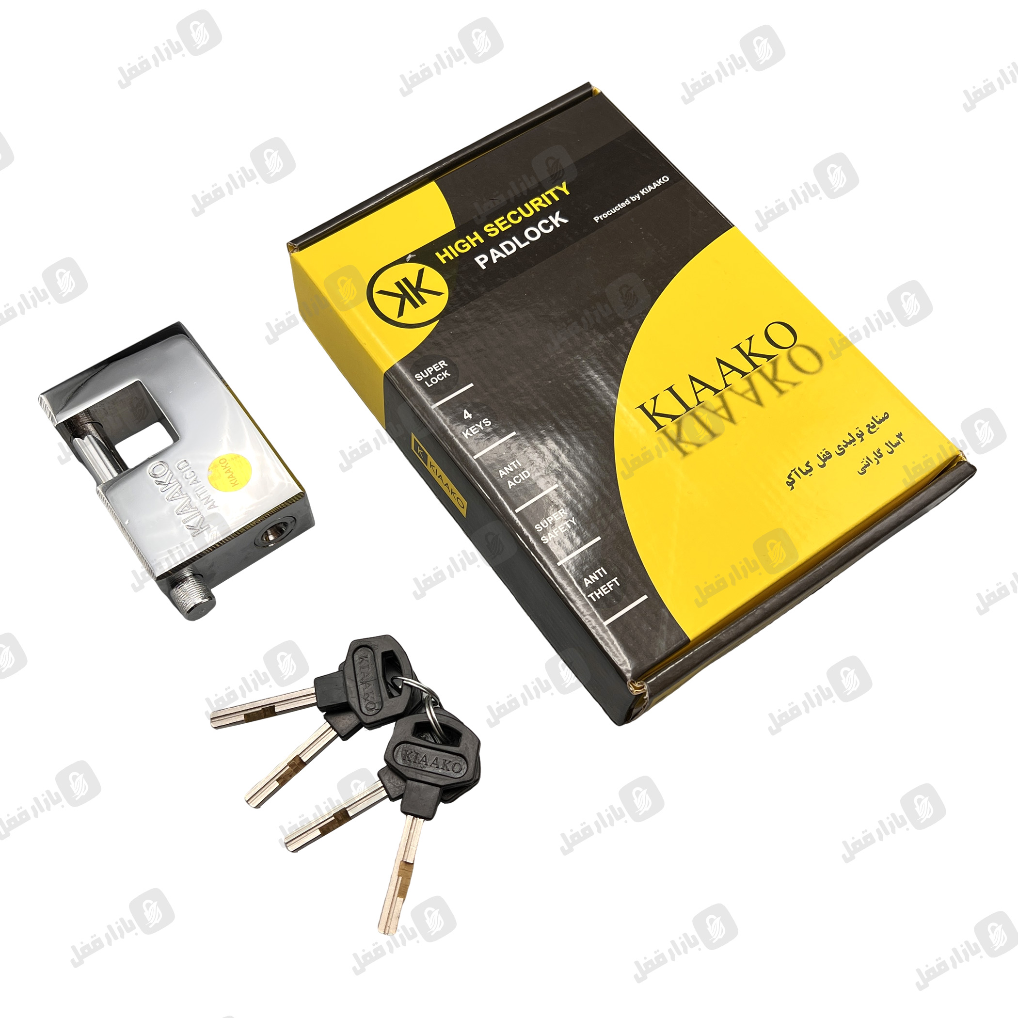 کتابی-کیاکو-85-کروم.jpg قفل کتابی کیاکو 85 کروم - تصویر 1